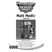 Fisher Price Mattel Rescue Heroes PowerMax Matt Medic Physician 78500 Toy manual cover