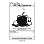 West Bend L5613l Large Capacity Coffee Maker manual cover