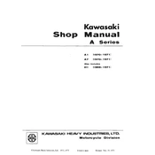 Kawasaki A Series A7 Motorcycle manual cover