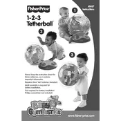 Fisher Price Mattel 1-2-3 Tetherball J0327 Toy manual cover