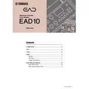 Yamaha EAD10 Drums manual cover