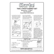 Clarke 7638255 CTB5C Tool Chest Cabinet Set manual cover