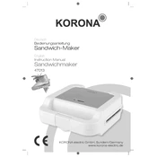 Korona 47013 Sandwich Maker manual cover