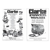 Clarke 7320520 HLS125 Hot Washer manual cover