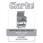 Clarke 7630630 CTT320 Heavy-Duty Tool Trolley manual cover