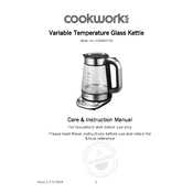 Cookworks 9186248 KE8040T-GS Kettle manual cover