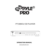 Pyle PT688CU CD Player manual cover