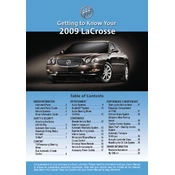 Buick LaCrosse 2009 manual cover