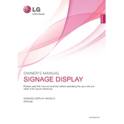 LG 47WV30 47WV30-BAA.AUS Signage manual cover