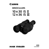 Canon IMAGE STABILIZER 10X30 IS II manual cover