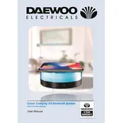 Daewoo Colour Changing LED Bluetooth Speaker AVS1397 Speaker manual cover