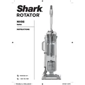 Shark Rotator NV95 Vacuum manual cover