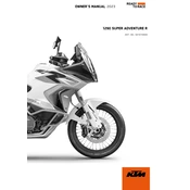 KTM Adventure 1290 Super R 2023 Motorcycle manual cover