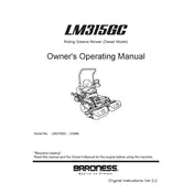 Kubota LM315GC Mower manual cover