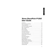 Xerox DocuPrint P1202 Printer manual cover