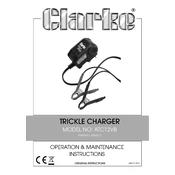 Clarke 6266012 ATC12VB Trickle Charger manual cover