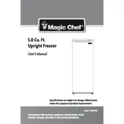 Magic Chef HMUF6WE Freezer manual cover