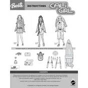 Barbie Mattel Cali Girl B5766 Toy manual cover