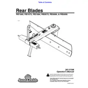 Kubota RB1660 Rear Blades manual cover