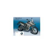 BMW F 800 GS 2008 Motorcycle manual cover