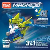 Mega Construx Mattel Magnext 3-in-1 Mag-Rockets GFF24 Construction Set manual cover