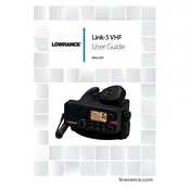 Lowrance Link-5 VHF Radio manual cover