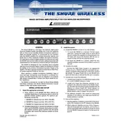 Shure WA400 Antenna manual cover