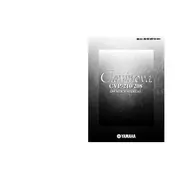 Yamaha Clavinova CVP-210 Piano manual cover