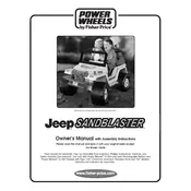 Power Wheels Mattel Jeep Sandblaster 74526 Toy manual cover