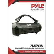 Pyle PBMSPG122 Speaker System manual cover