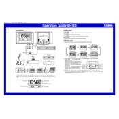 Casio ID16S Clock manual cover