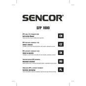 Sencor SFP 1000 MP3 Player manual cover