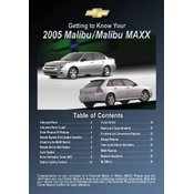 Chevrolet Malibu 2005 manual cover