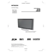 Hitachi 55PD8800TA Television manual cover