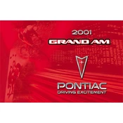 Pontiac Grand Am 2001 manual cover