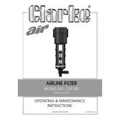 Clarke 3120502 CAT185 Airline Filter manual cover