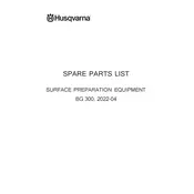 Husqvarna BG 300 Grinder manual cover