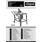 Scheppach HS120 3901312949 Saw manual cover