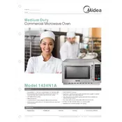 Midea 1434N1A Microwave manual cover