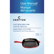 Crofton 43027 Cast Iron Grill Pan Red manual cover