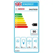 Bosch Series 6 DHL575CGB Hood