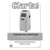 Clarke 3230570 AC9000 Portable Air Conditioner manual cover