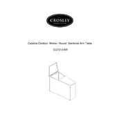 Crosley CO7210-BR Table manual cover