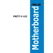 ASUS P8Z77-V LX2 Motherboard manual cover