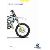 Husqvarna TC 85 2020 Motorcycle manual cover