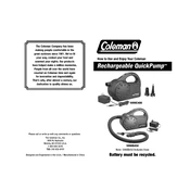 Coleman Rechargeable Quickpump 5990B450 manual cover