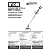 Ryobi RY40204 Trimmer manual cover