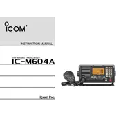 Icom IC-M604A Transceiver manual cover