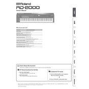 Roland RD-2000 manual cover