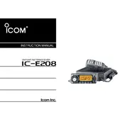 Icom IC-E208 Transceiver manual cover